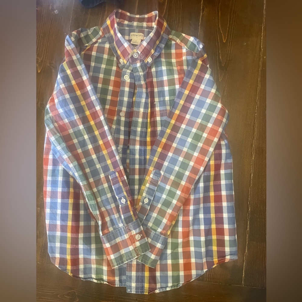 J. Crew Kids Plaid Button Down Shirt - Red, Blue, Green
3 different shirts
